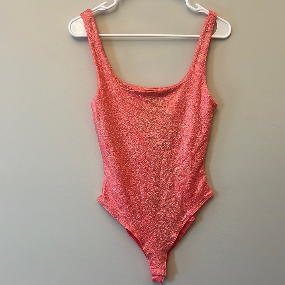 Haute Monde Pink Bodysuit One Piece